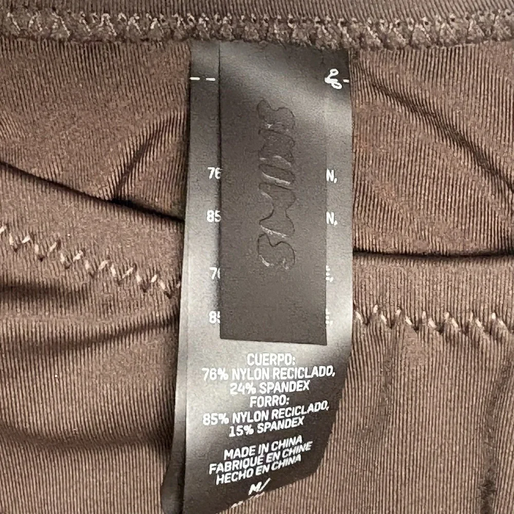 Skims Signature Swim Bottom Cheeky Tanga Coca Brown Resortwear Womens Medium